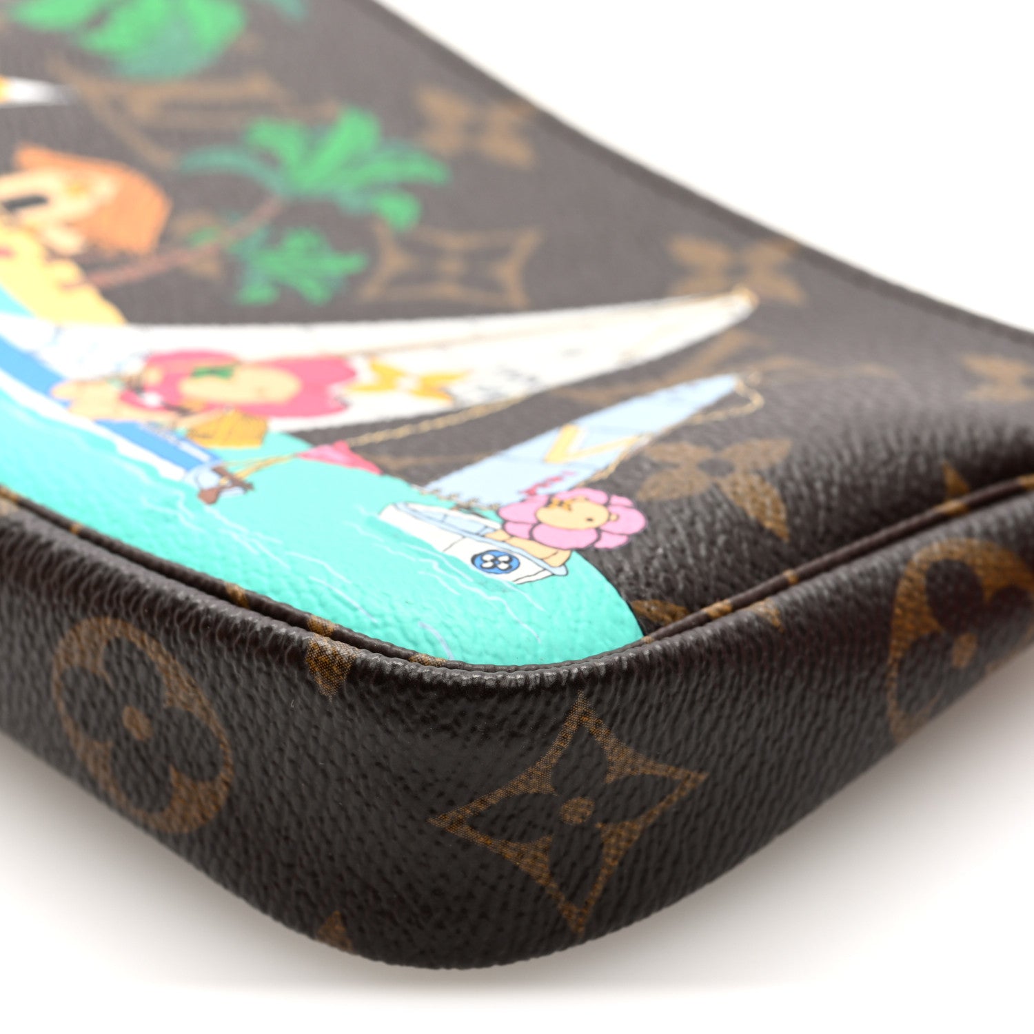 Louis Vuitton Monogram 2023 Christmas Animation Sailing Pochette Accessories Dragon Fruit Pink 9 of 10