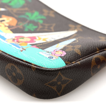 Louis Vuitton Monogram 2023 Christmas Animation Sailing Pochette Accessories Dragon Fruit Pink 9 of 10
