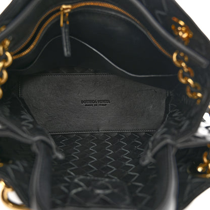 Bottega Veneta Nappa Intrecciato Small Andiamo With Chain Shoulder Bag Black 6 of 10
