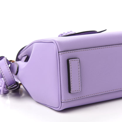 Versace Calfskin Medusa Small Top Handle Handbag Lilac 6 of 11