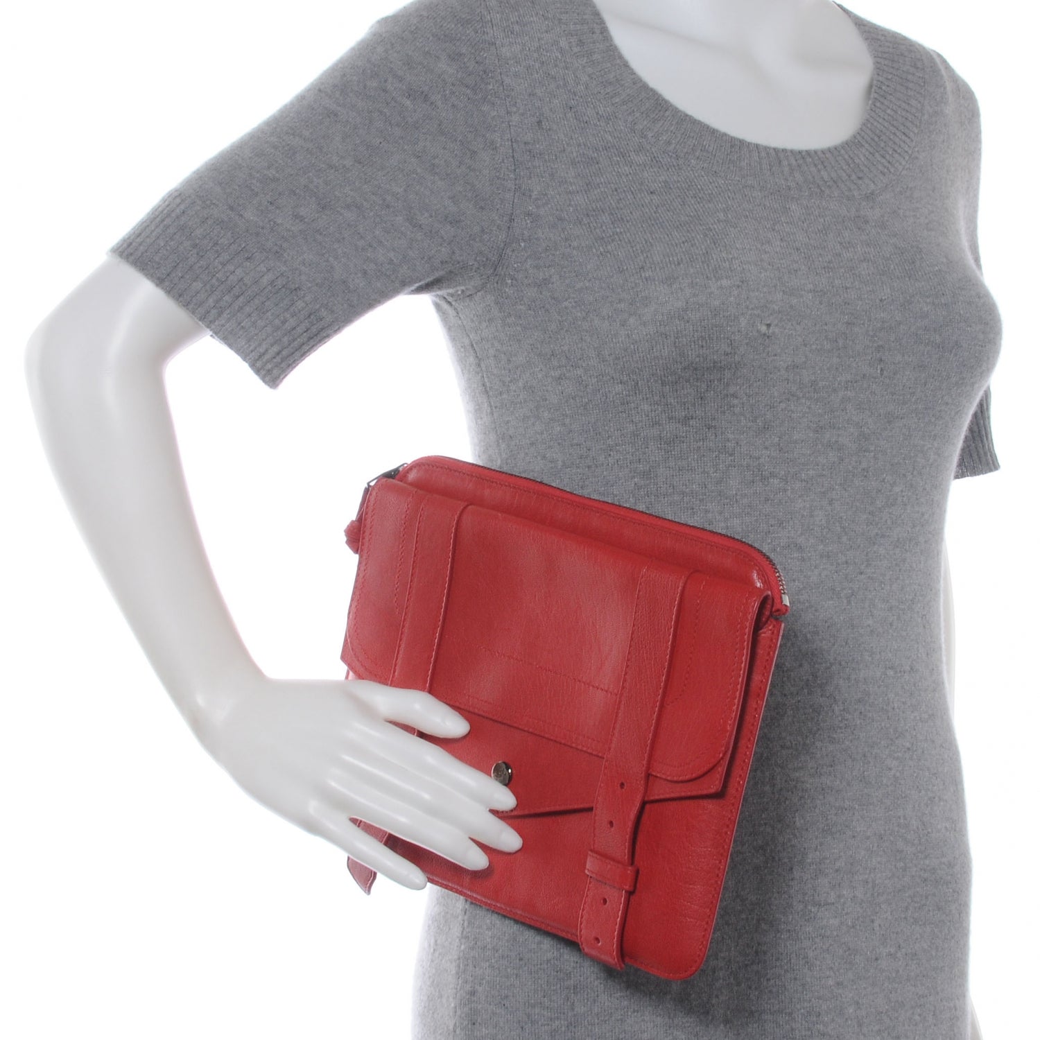 Proenza Schouler Leather PS1 iPad Case Red 2 of 6