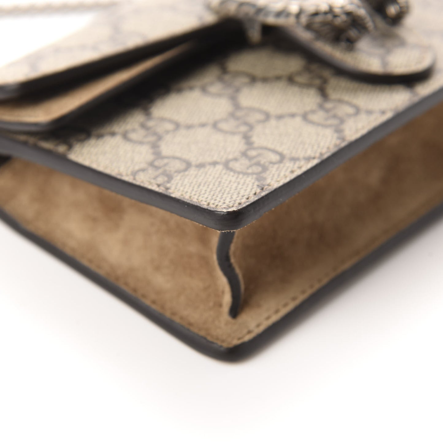 GG Supreme Monogram Super Mini Dionysus Shoulder Bag Taupe