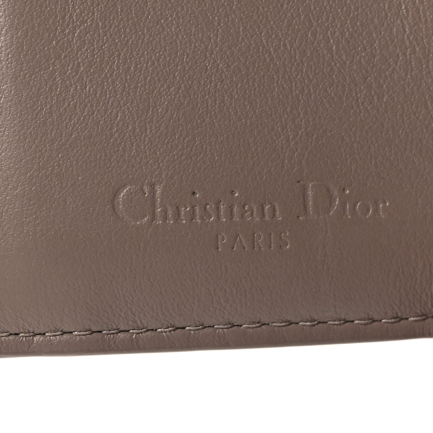 Patent Cannage Lady Dior Lotus Wallet Warm Taupe