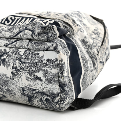 Christian Dior Nylon Technical Fabric Toile De Jouy Small Diortravel Backpack Blue 8 of 11