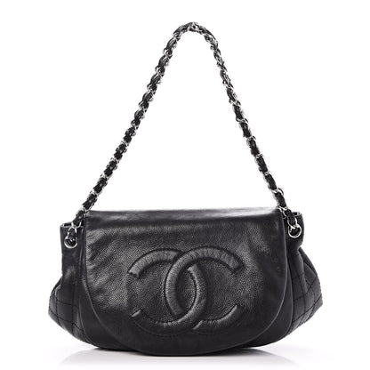 Chanel Caviar Half Moon Large Flap Black 1 of 7