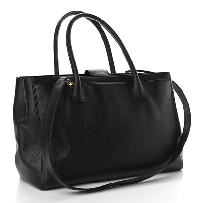 Chanel Calfskin Cerf Executive Shopper Tote Black 2 of 9