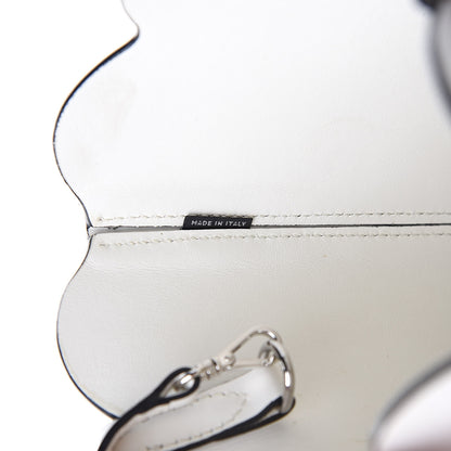 Miu Miu Calfskin Scalloped Bucket Bag White 7 of 14
