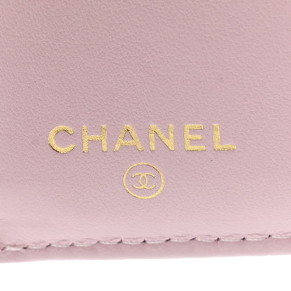 Chanel Caviar Quilted Compact Flap Wallet Light Pink 7 of 11