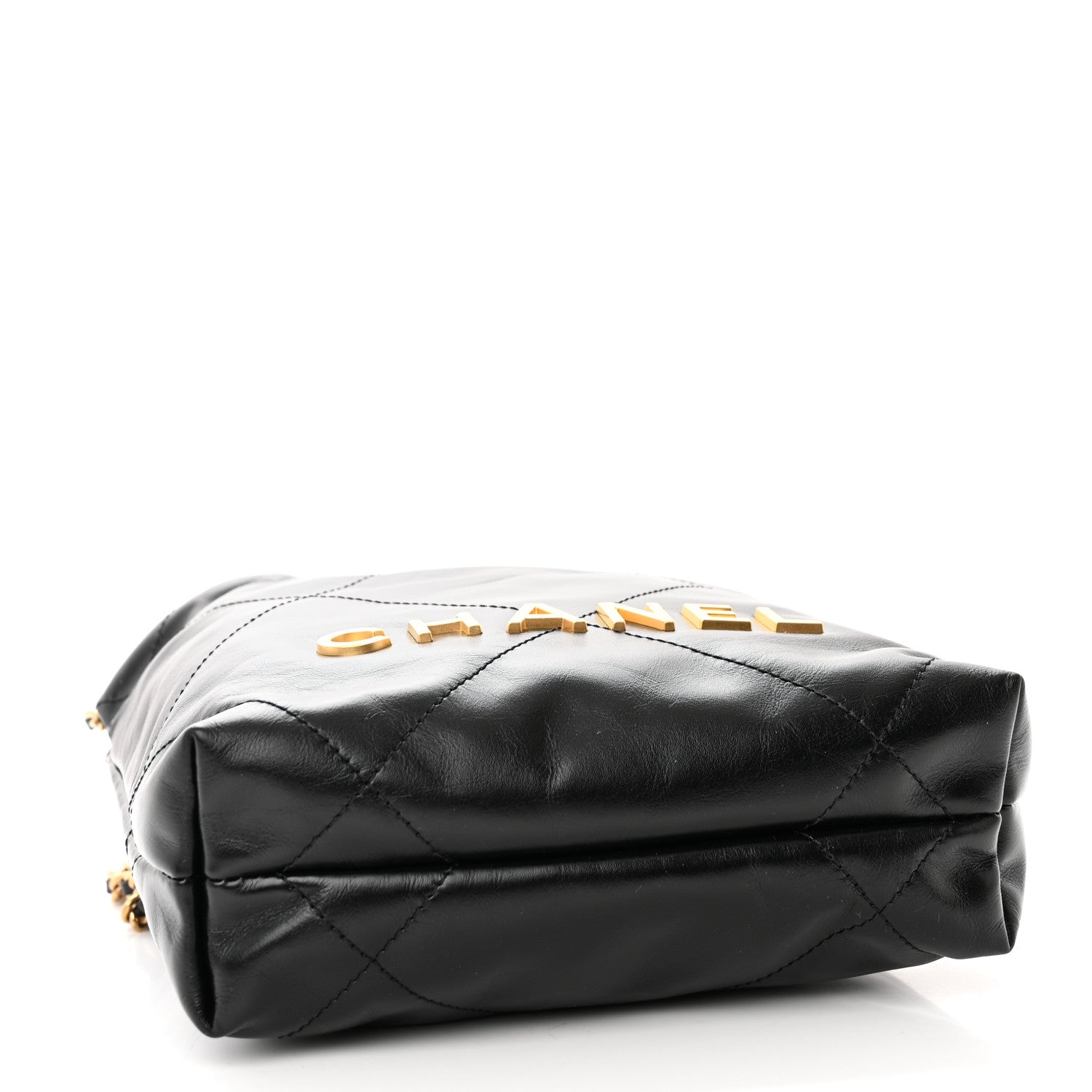 Chanel Shiny Calfskin Quilted Mini Chanel 22 Black 4 of 10