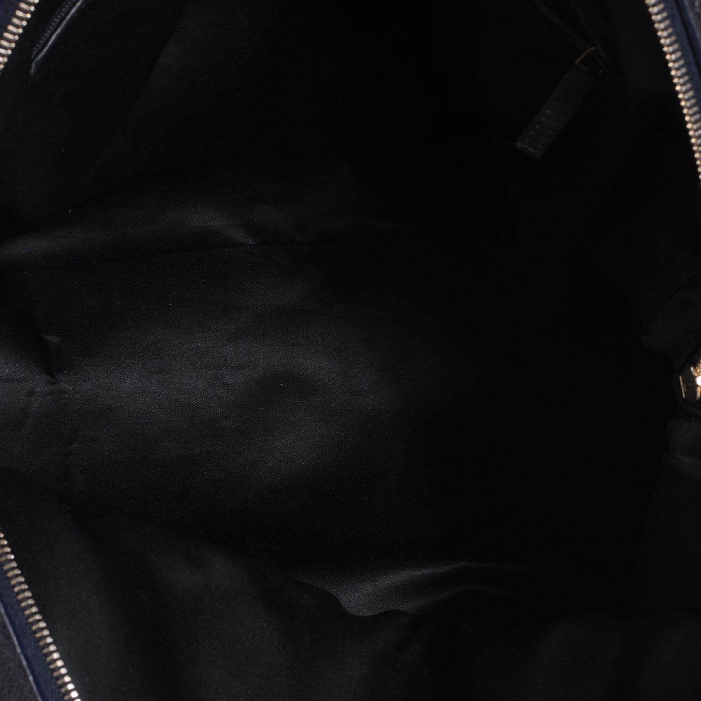 Leather Oversized Muse Navy