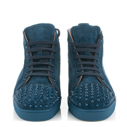 Christian Louboutin Suede Louis Spikes Flat Mens Sneakers 45 2 of 7