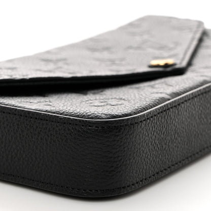 Louis Vuitton Empreinte Pochette Felicie Chain Wallet Black 9 of 10