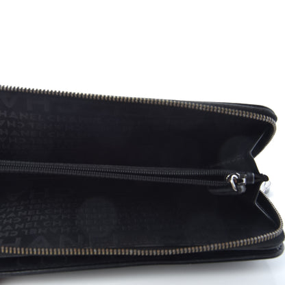 Chanel Lambskin Embossed Logo Wallet Black 5 of 5
