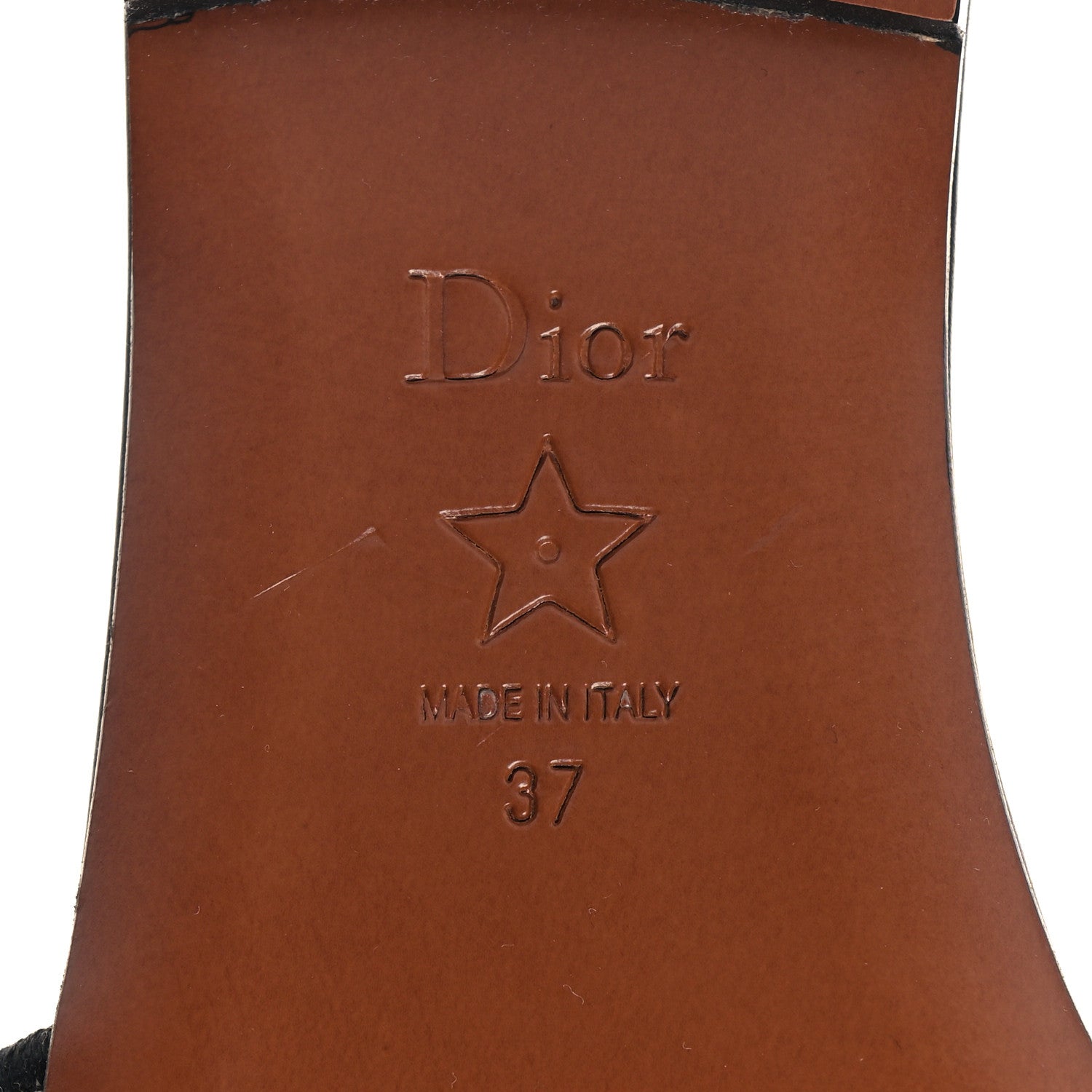 Christian Dior Canvas Embroidered Dway Mules Slide Sandals 37 Deep