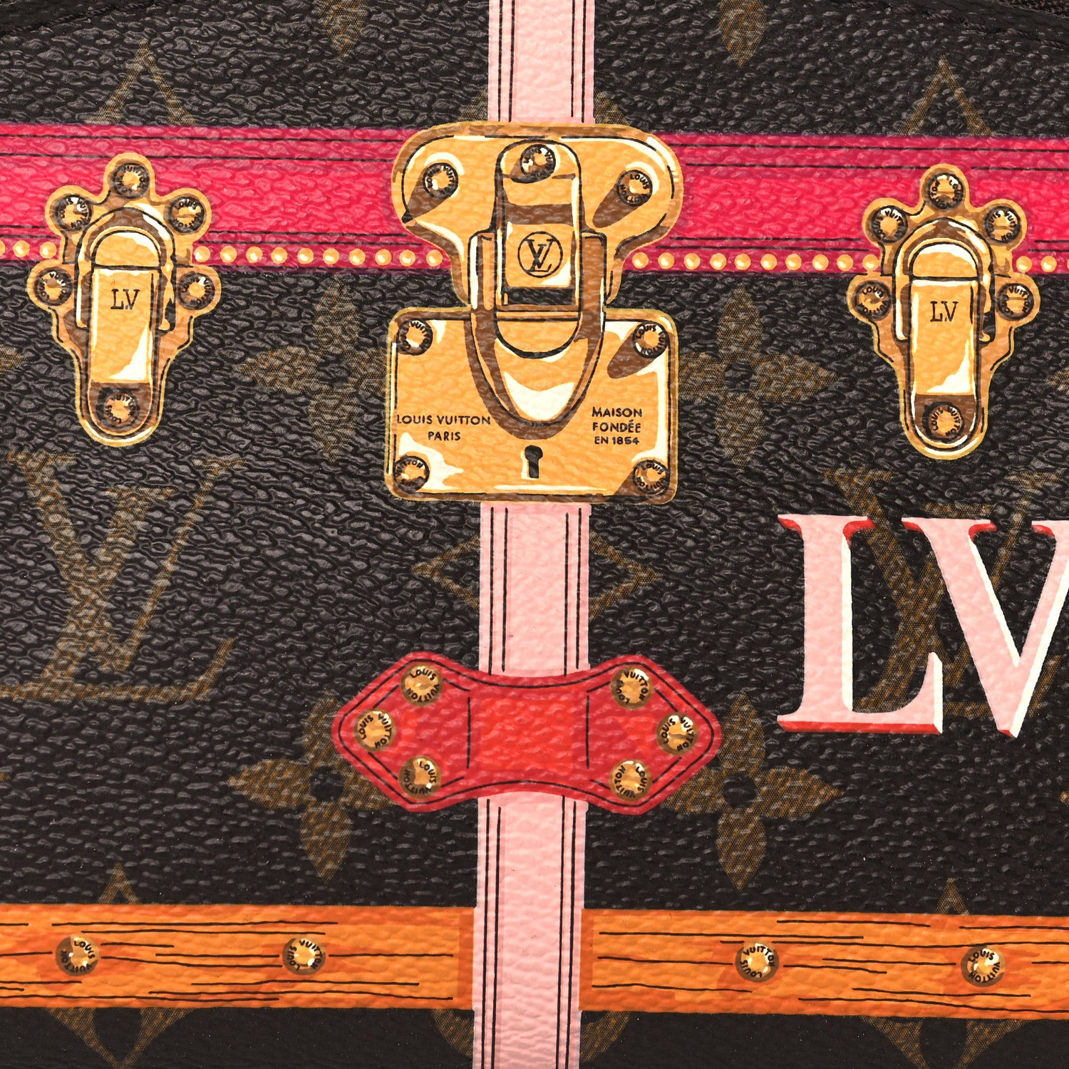 Louis Vuitton Monogram Summer Trunks Cosmetic Pouch PM 7 of 7