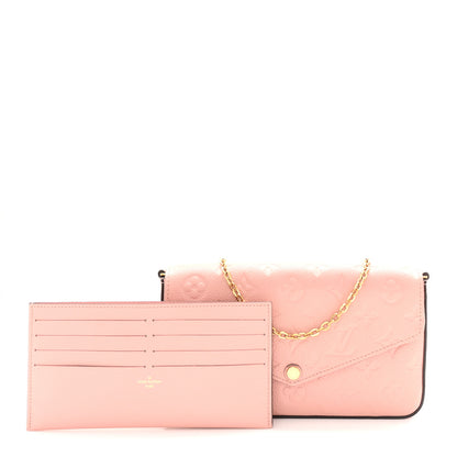Louis Vuitton Empreinte Pochette Felicie Chain Wallet Rose Poudre 3 of 12