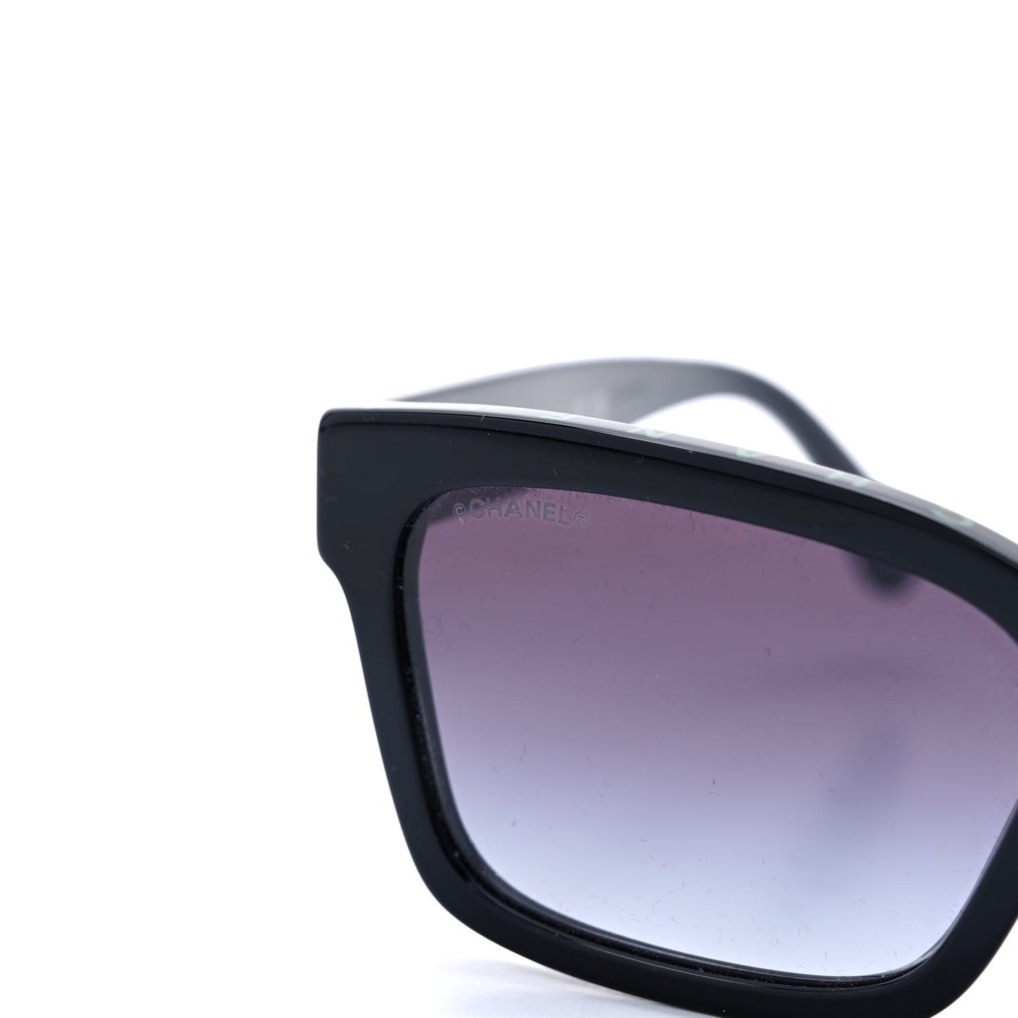 Acetate Square Sunglasses 5417-A Black