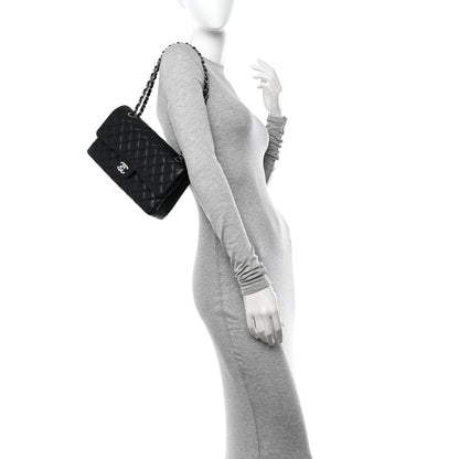 Chanel Caviar Quilted Medium Double Flap Black 2 of 12