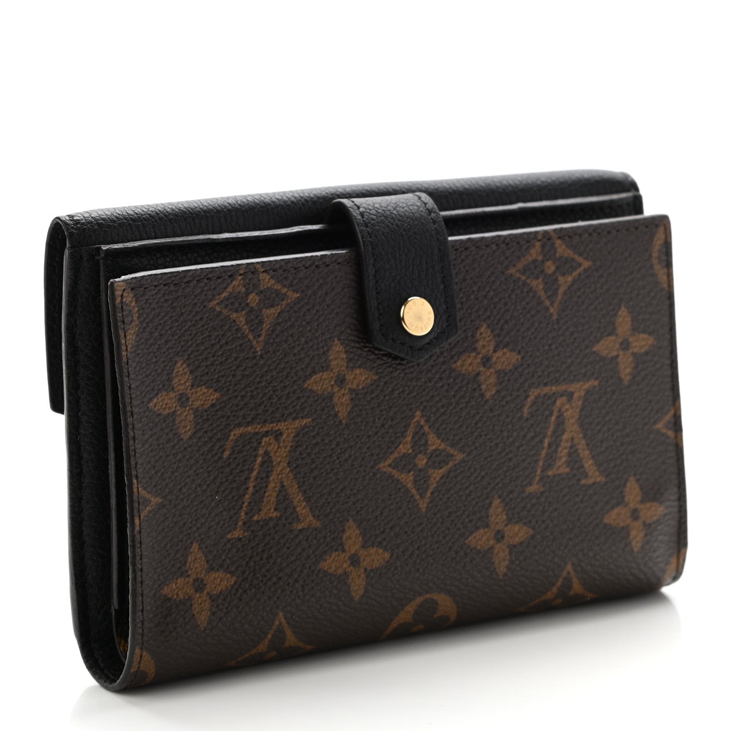 Louis Vuitton Monogram Pallas Compact Wallet Black 3 of 9