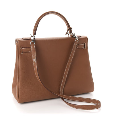 Hermes Togo Kelly Retourne 32 Gold 3 of 11