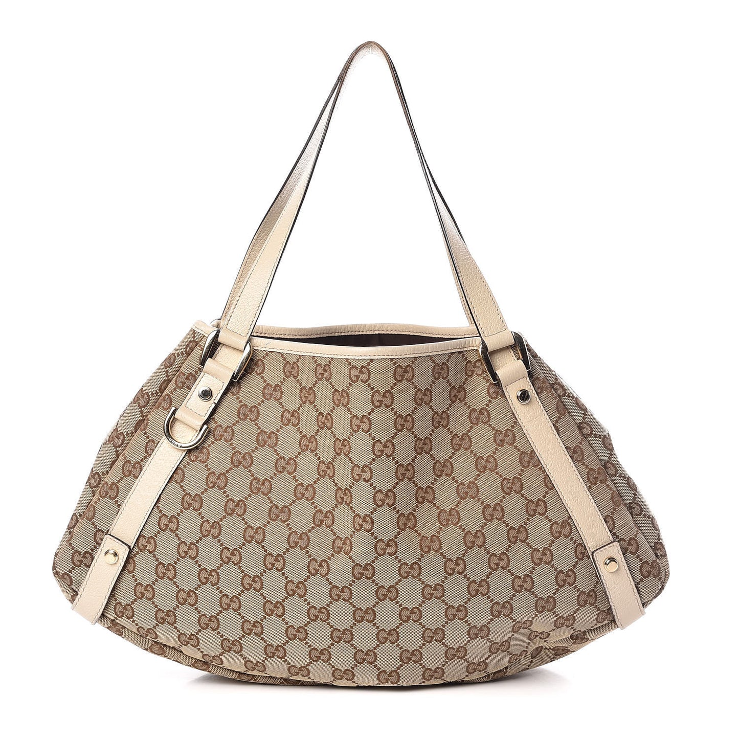 Monogram Medium Abbey Shoulder Bag Off White