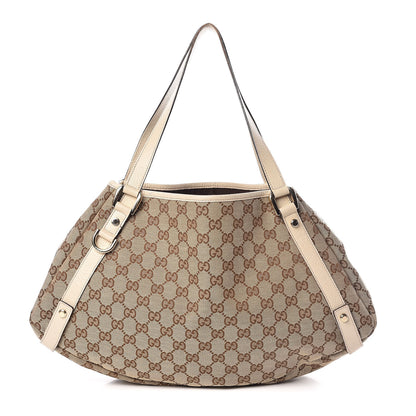 Gucci Monogram Medium Abbey Shoulder Bag Off White 1 of 9