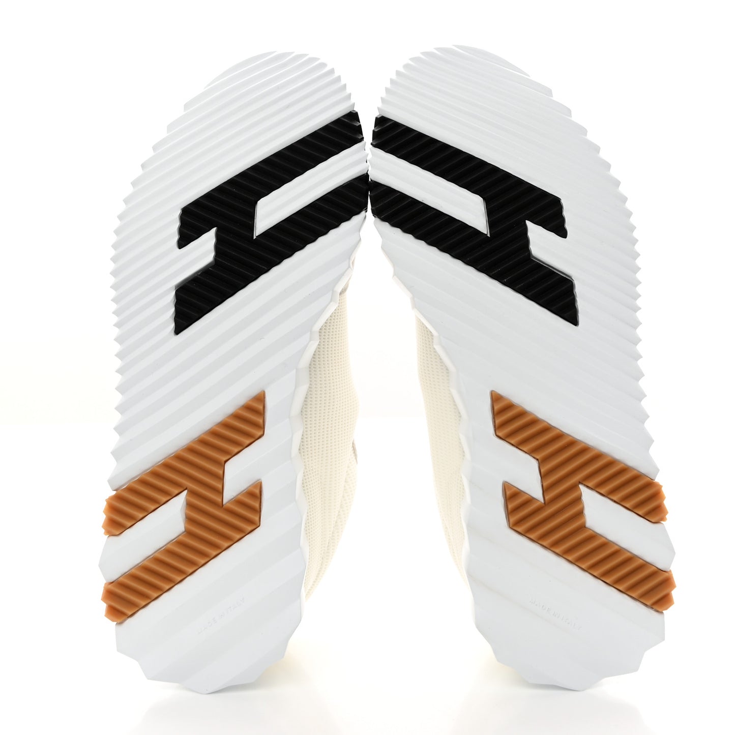 Technical Canvas Suede Goatskin Bouncing Sneakers 38.5 White