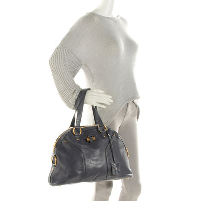 Saint Laurent Calfskin Large Muse Purple 2 of 9