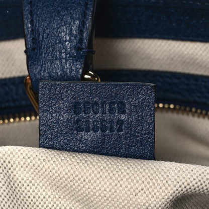 Gucci Canvas Flora Medium Jackie Hobo Blue Agata 7 of 13