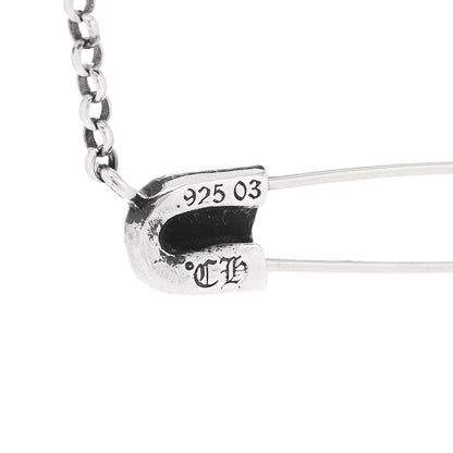 Chrome Hearts Sterling Silver Safety Pin Pendant Necklace 4 of 6