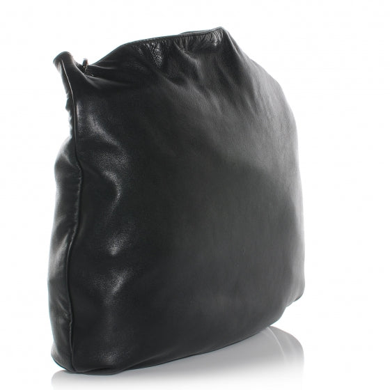 Lambskin Soft and Chain Large Hobo Black