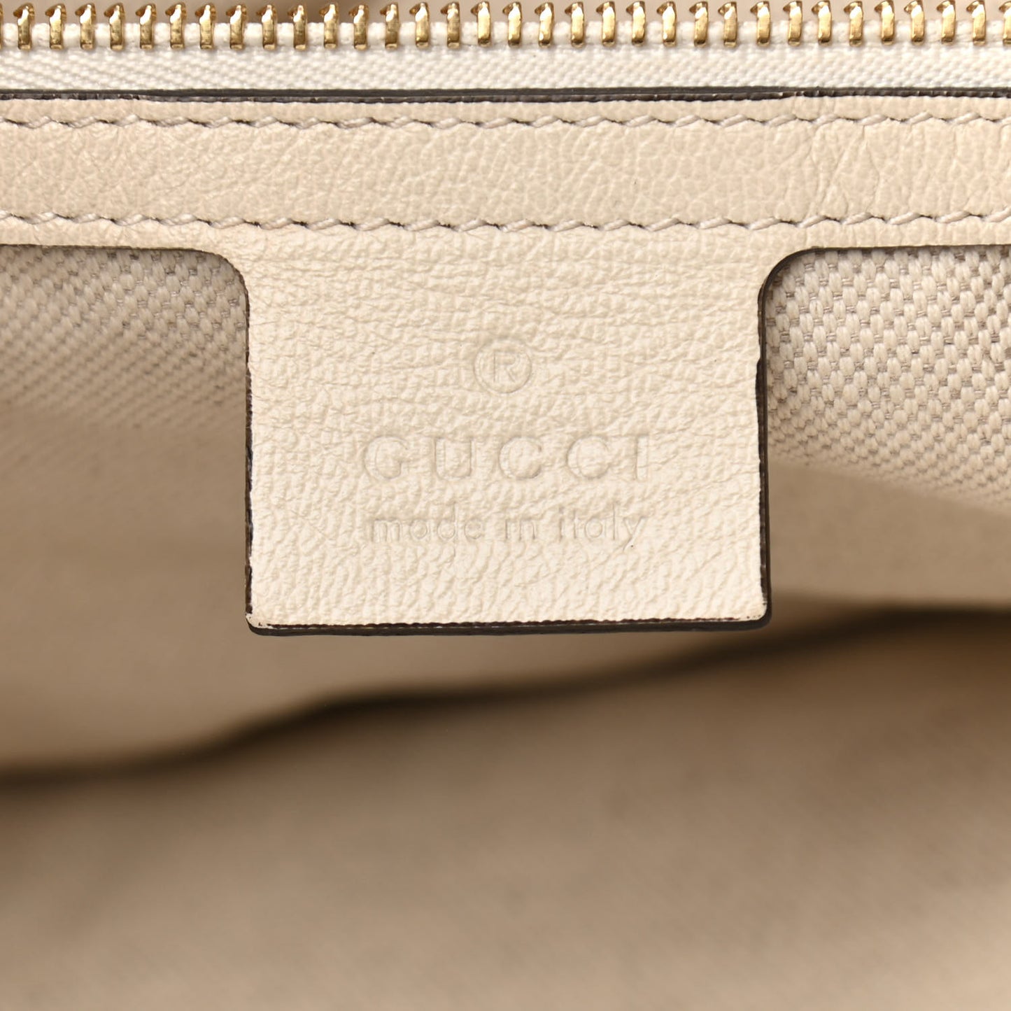 Monogram Calfskin Large Horsebit 1955 Tote Bag Beige Mystic White