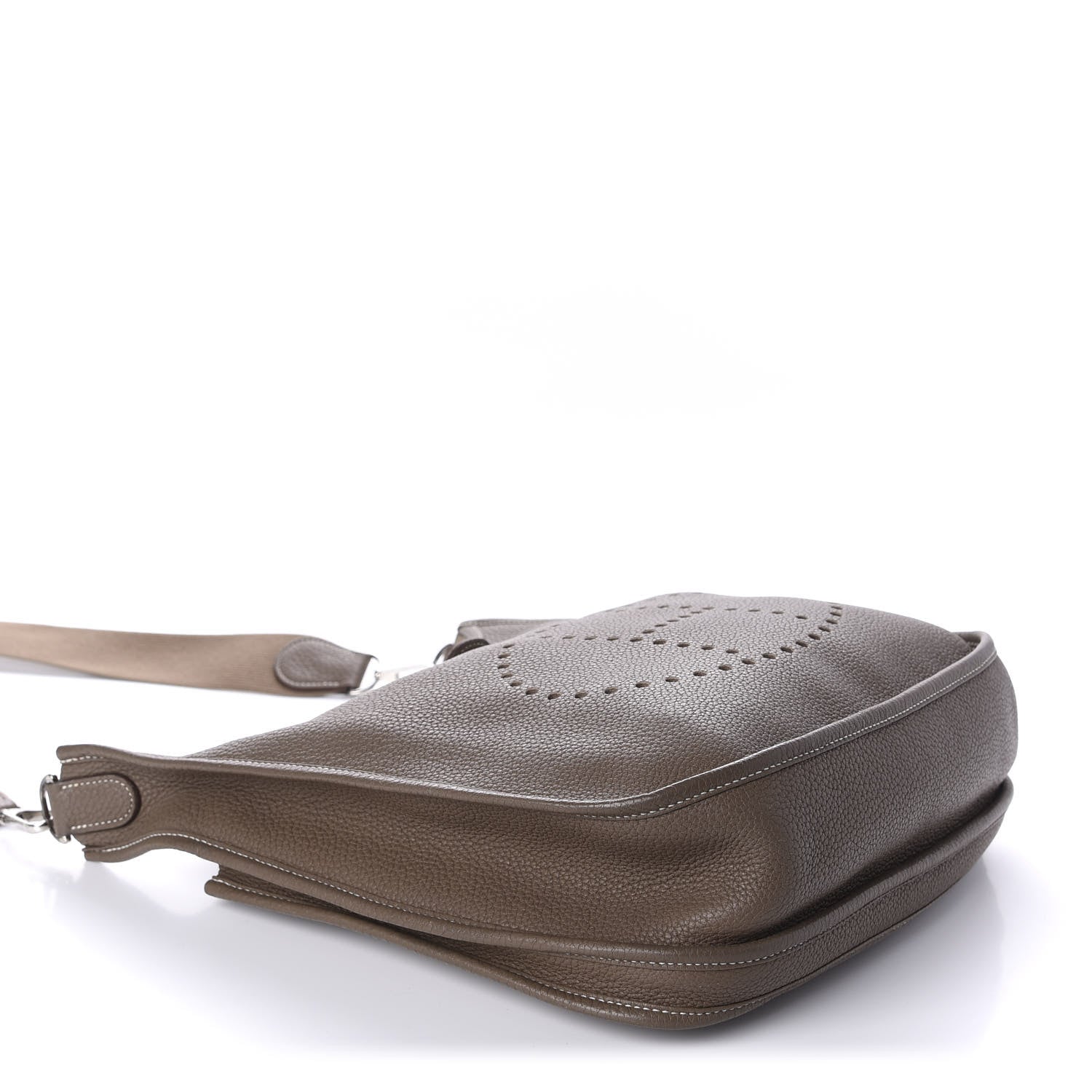 Hermes Taurillon Clemence Evelyne III GM Etoupe 4 of 9