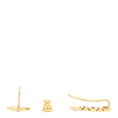 Christian Dior Metal Crystal Dio(r)evolution Earrings Gold 3 of 4