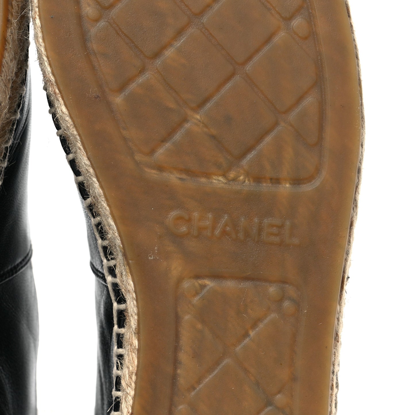 Lambskin CC Espadrilles 40 Black