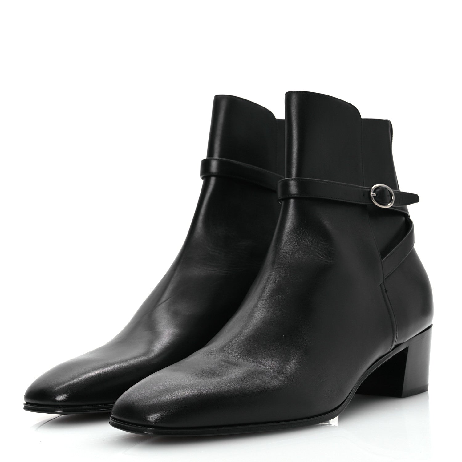 Saint Laurent Calfskin Mens Terry 45 Boots 42 Black 4 of 14