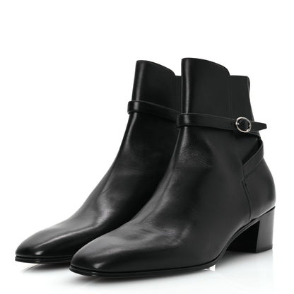 Saint Laurent Calfskin Mens Terry 45 Boots 42 Black 4 of 14