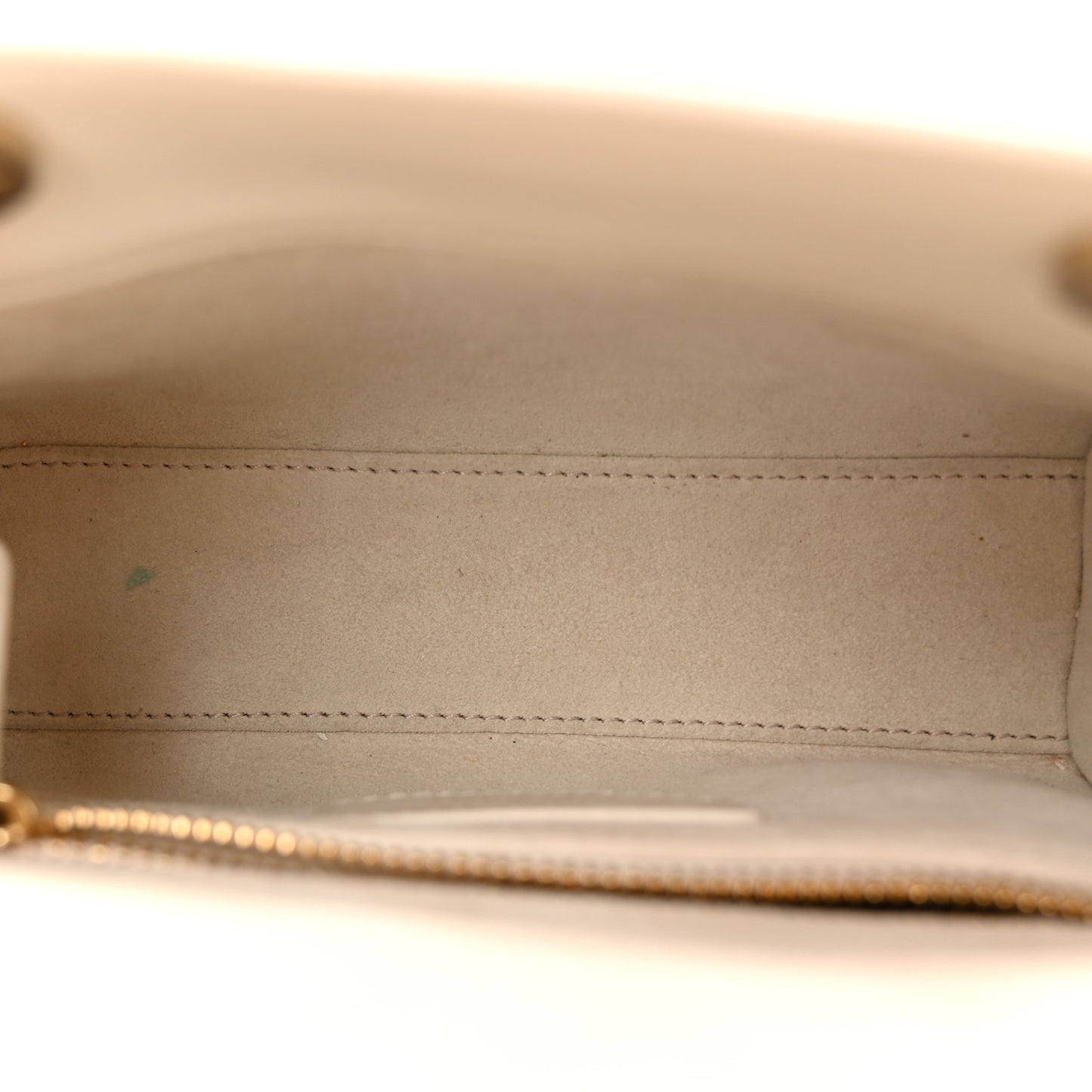 Lambskin Cannage Mini Lady Dior Latte