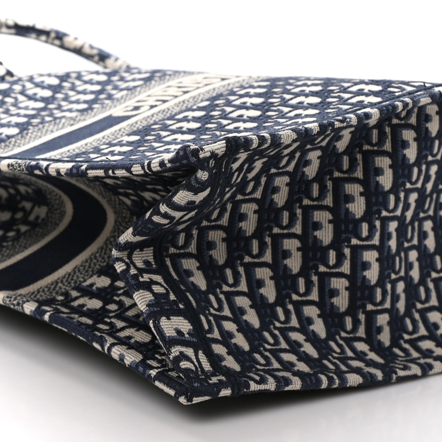 CHRISTIAN DIOR Oblique Large Book Tote Blue Multicolor
