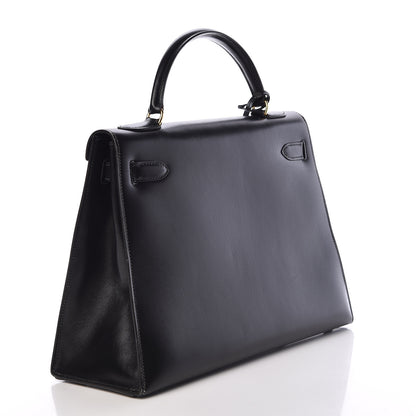 Hermes Box Kelly Sellier 32 Black 3 of 42