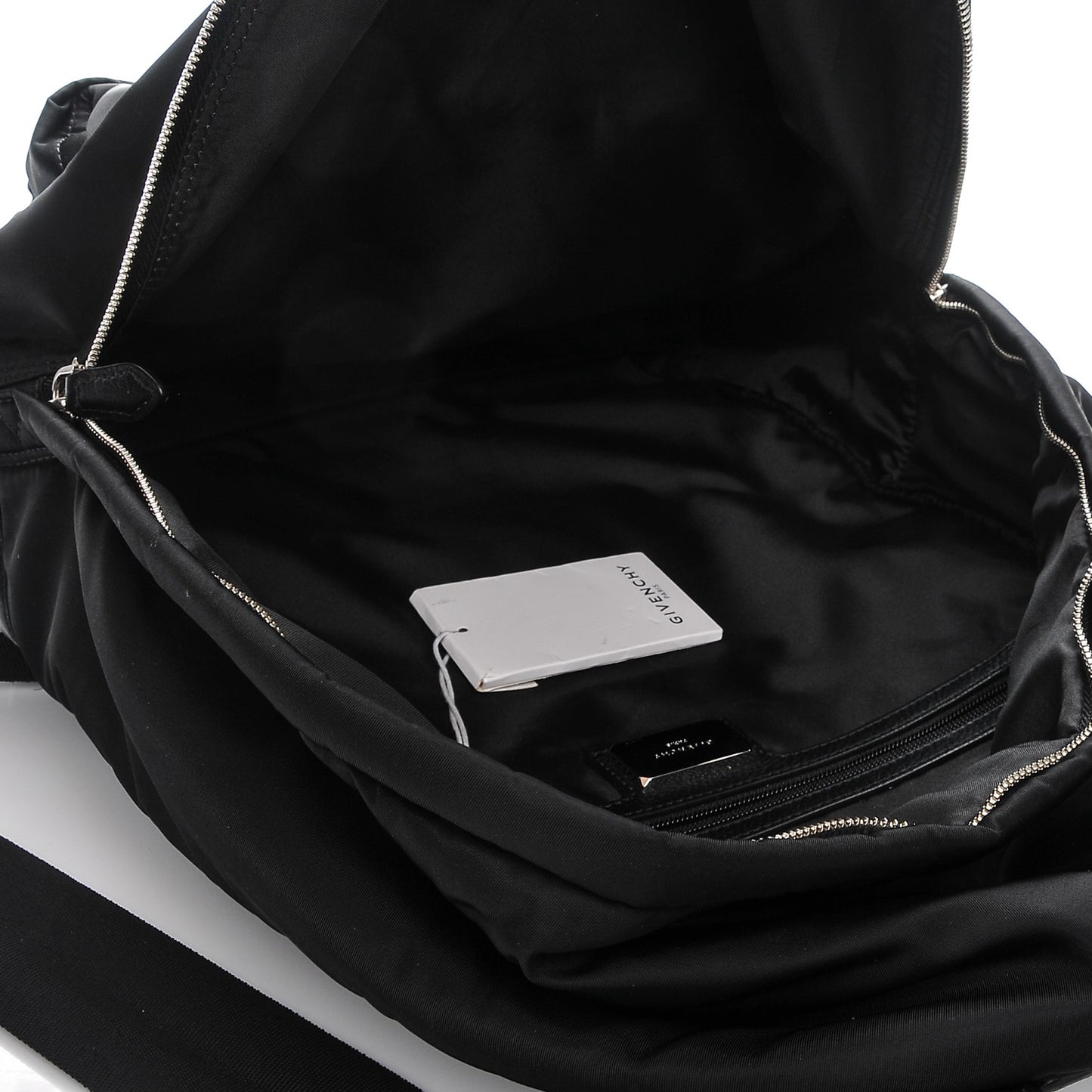 Nylon Calfskin Army Skull Backpack Black