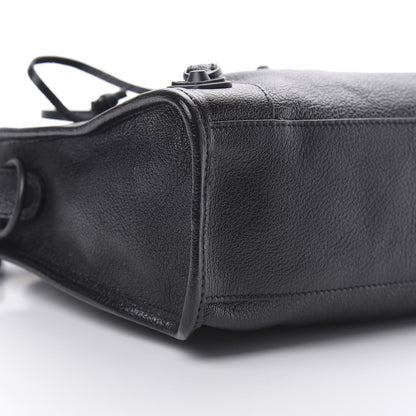 Balenciaga Chevre Black Metallic Edge Hardware S City Black 9 of 10