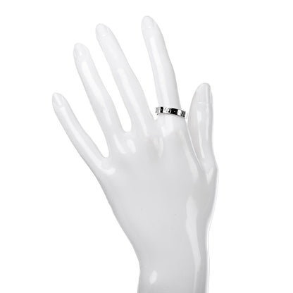 Gucci 18K White Gold 4mm Icon Thin Band Ring 58 8.25 2 of 7