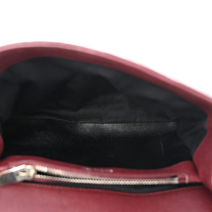 Saint Laurent Sheepskin Matelasse Chevron Medium College Bag Rouge Legion 5 of 10