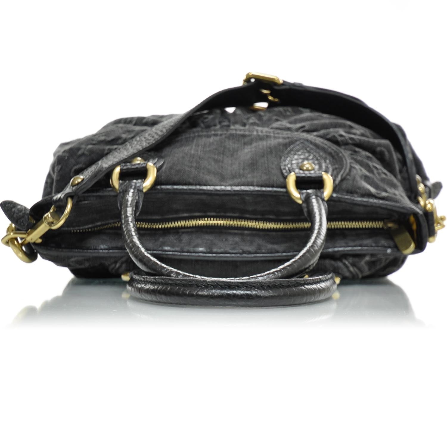 Louis Vuitton Denim Neo Cabby MM Black 6 of 9