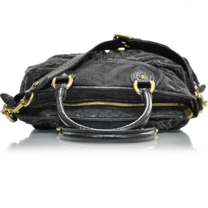 Louis Vuitton Denim Neo Cabby MM Black 6 of 9