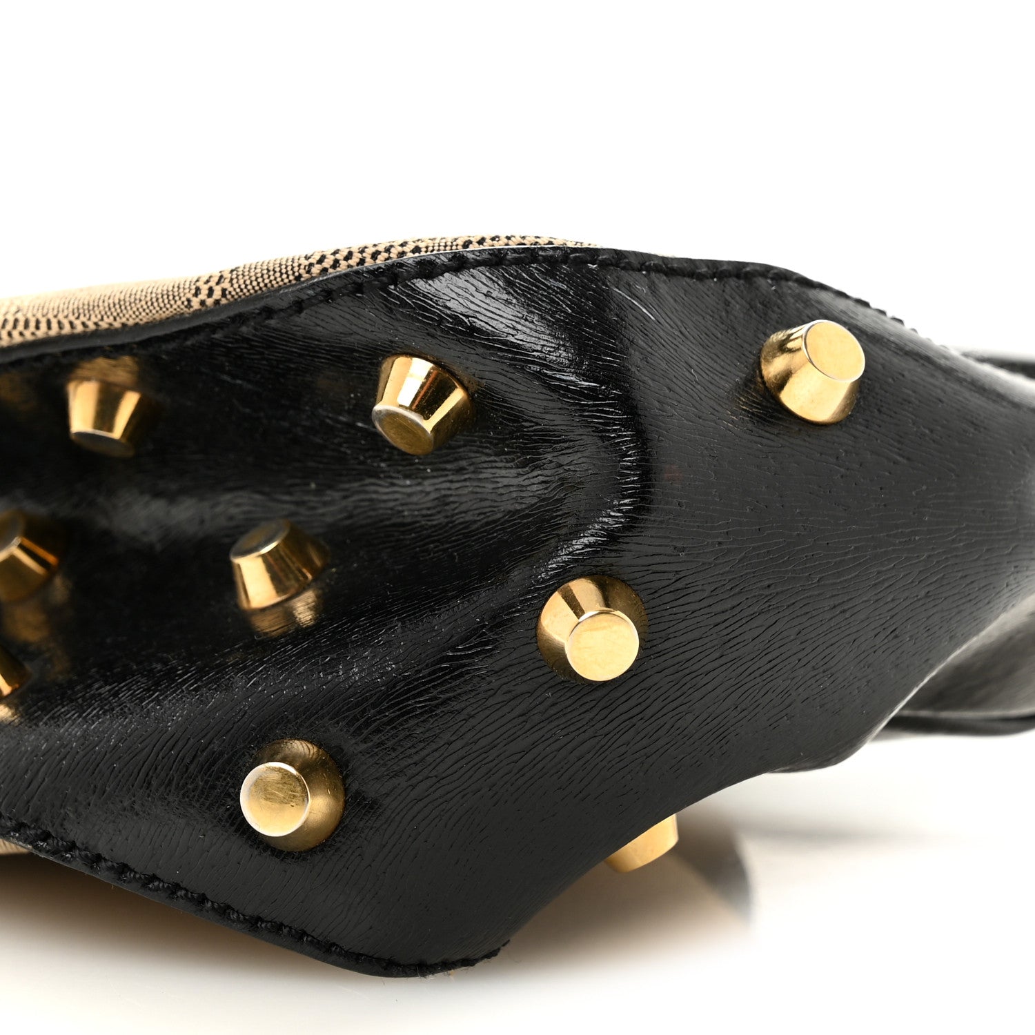 Fendi Zucca Shadow Shoulder Bag Black 10 of 12
