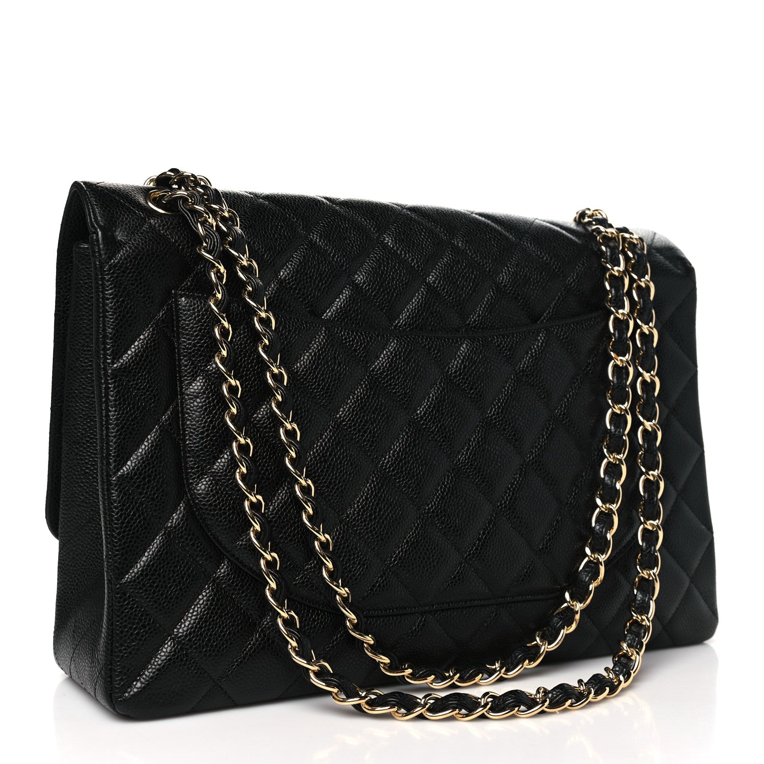 Chanel Caviar Maxi Single Flap Black 3 of 11
