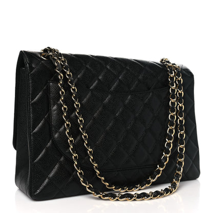 Chanel Caviar Maxi Single Flap Black 3 of 11