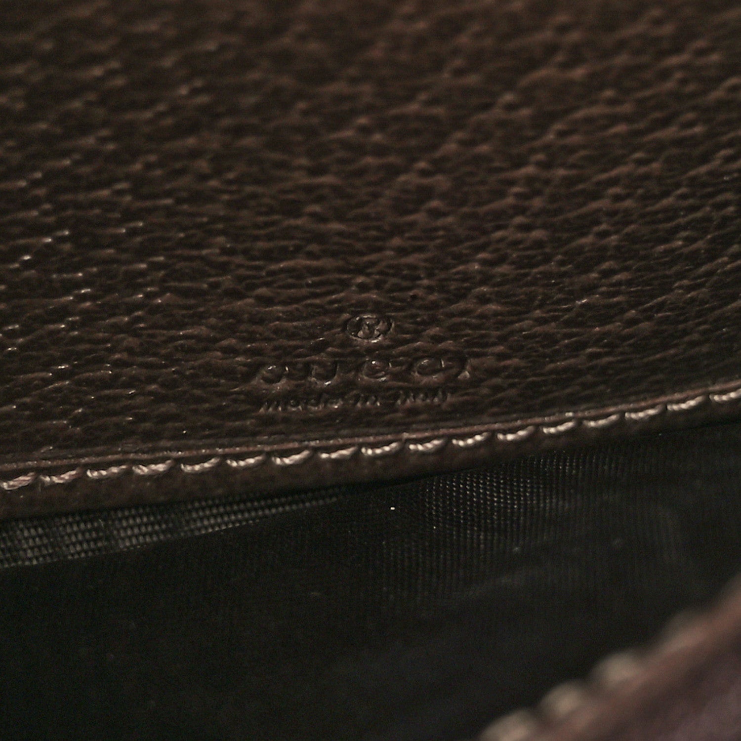Gucci GG Supreme Monogram Web Ophidia Wallet On Chain Brown 7 of 11